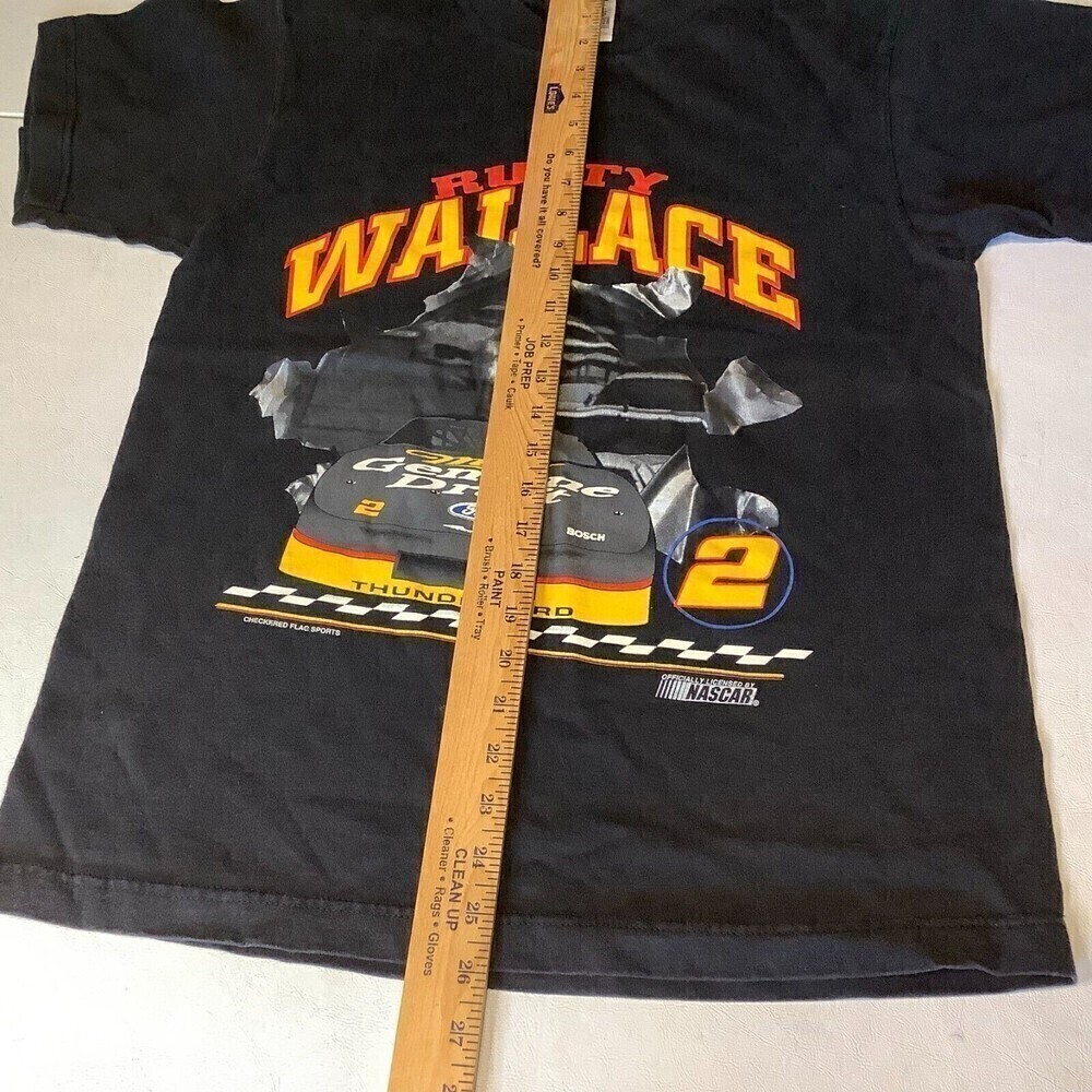 Vintage Rusty Wallace Nascar Shirt Competitor Size M 100% Cotton - Picture 5 of 7